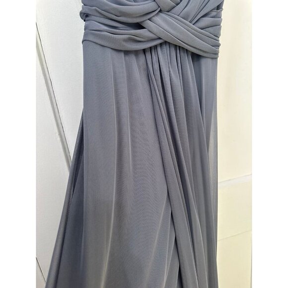 B. Darlin women’s size 3/4 gray maxi dress - Picture 7 of 12